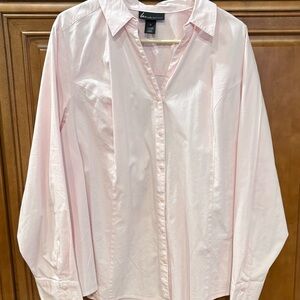 Lane Bryant Soft Pink Blouse Size 28 EUC